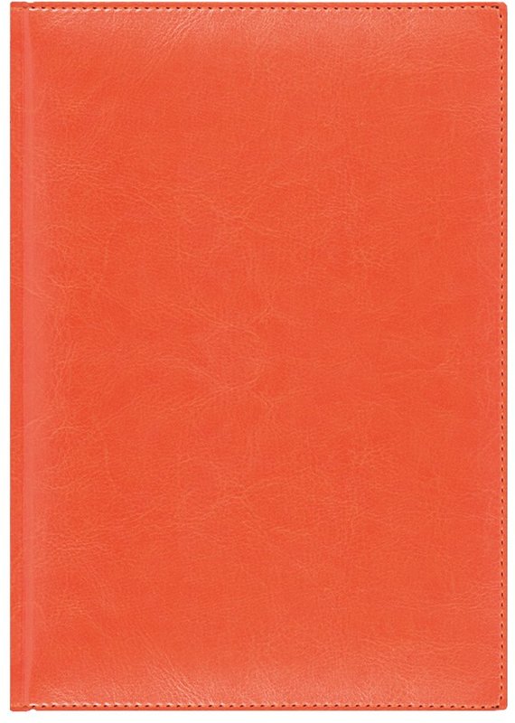 Ежедневник недатированный  LAMARK А5 Birmingham оранжевый (строчка по периметру)  