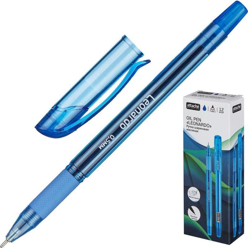 Ручка шариковая  ATTASHE Selection Leonardo с манжетой, синяя