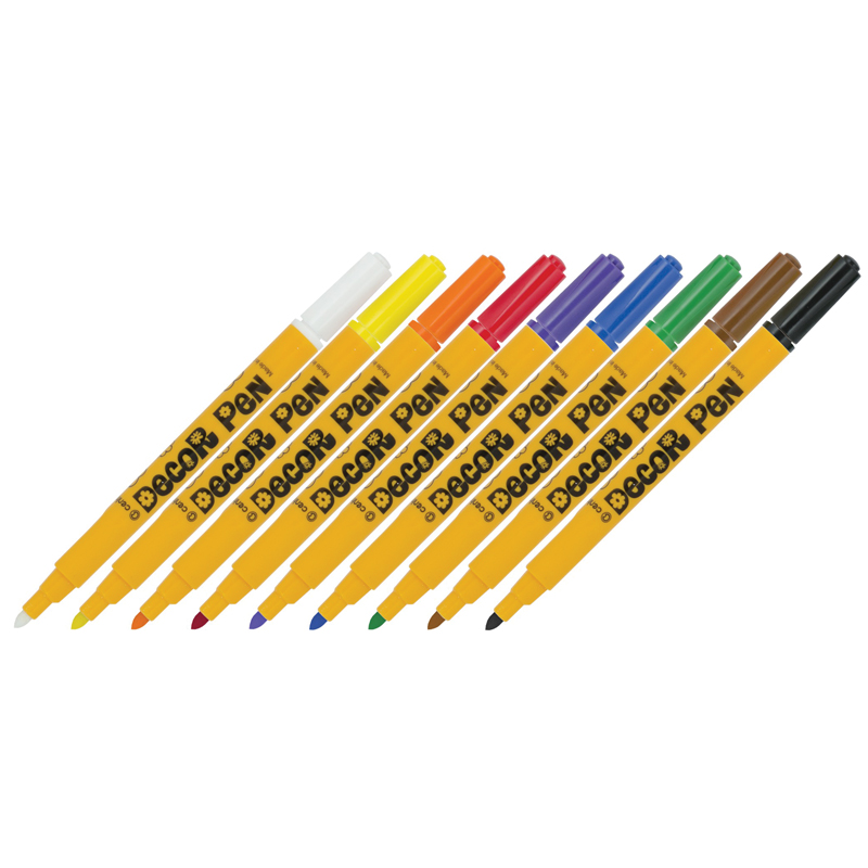 Маркер для декорирования CENTROPEN Decor Pen 2738 набор 9цветов,1,5мм,картонная упаковка