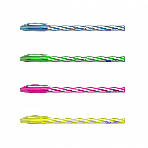 Ручка шариковая ERICH KRAUSE одноразовая Neo Candi0.3мм,цветной корпус, синяя