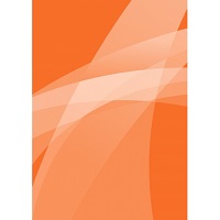 Блокнот на гребне А5 40л Оранжевый Графика 
