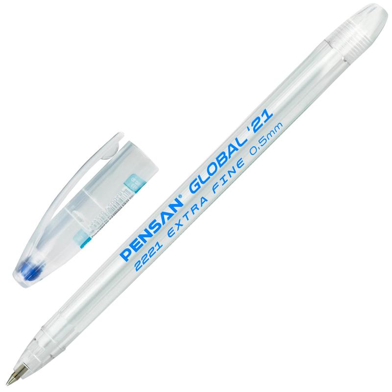 Ручка шариковая PENSAN Clobal 0.5мм,синяя 2221