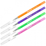Ручка шариковая LUXOR Strik Neon Restyle 0,7мм одноразовая ,корпус ассорти