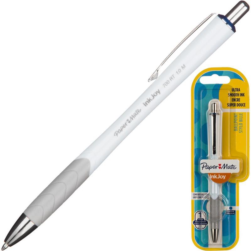 Ручка шариковая PAPER MATE InkJoy 0.4мм,автоматическая трехгранный корпус,синяя