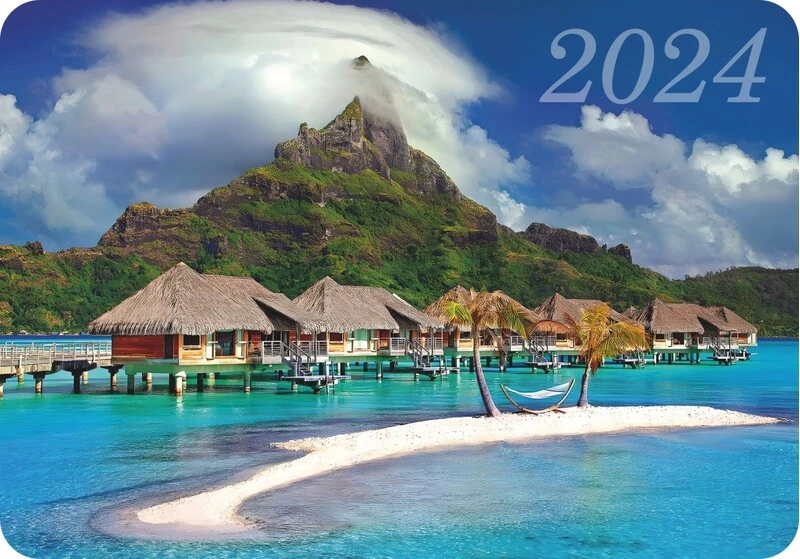 2024 Календарь карманный 70*100мм Тропический пляж