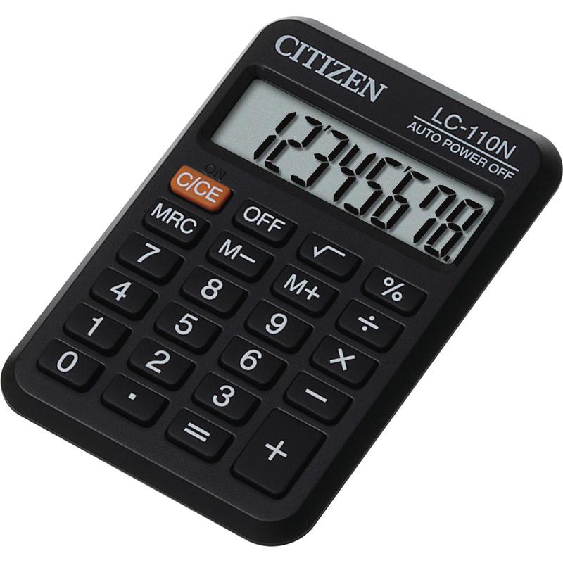 Калькулятор CITIZEN 110- LC-110N 8разрядов,карманный