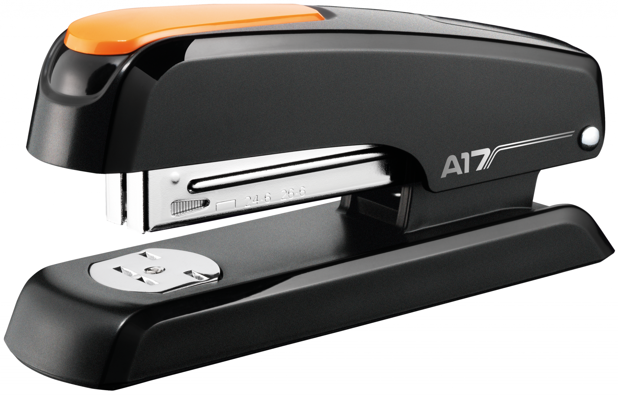 Степлер N24 MAPED  Essentials  20-25 л,черный с оранжевым