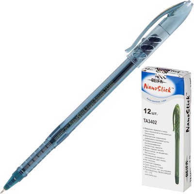 Ручка шариковая BEIFA-3402 синяя  NanoStick 0.7