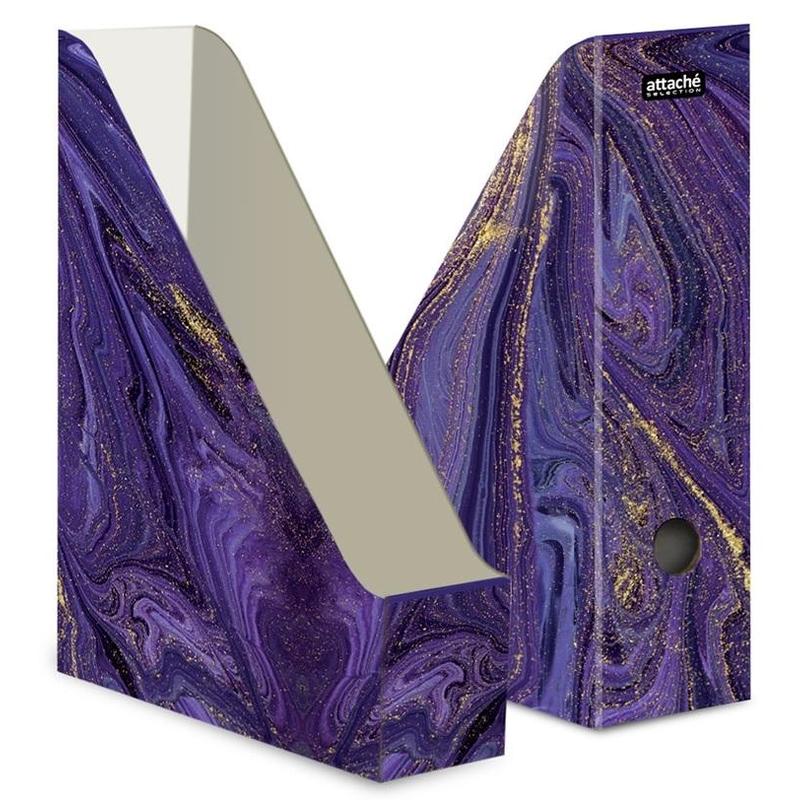 Лоток вертикальный  картон ATTACHE Selection Fluid 75мм,фиолетовый