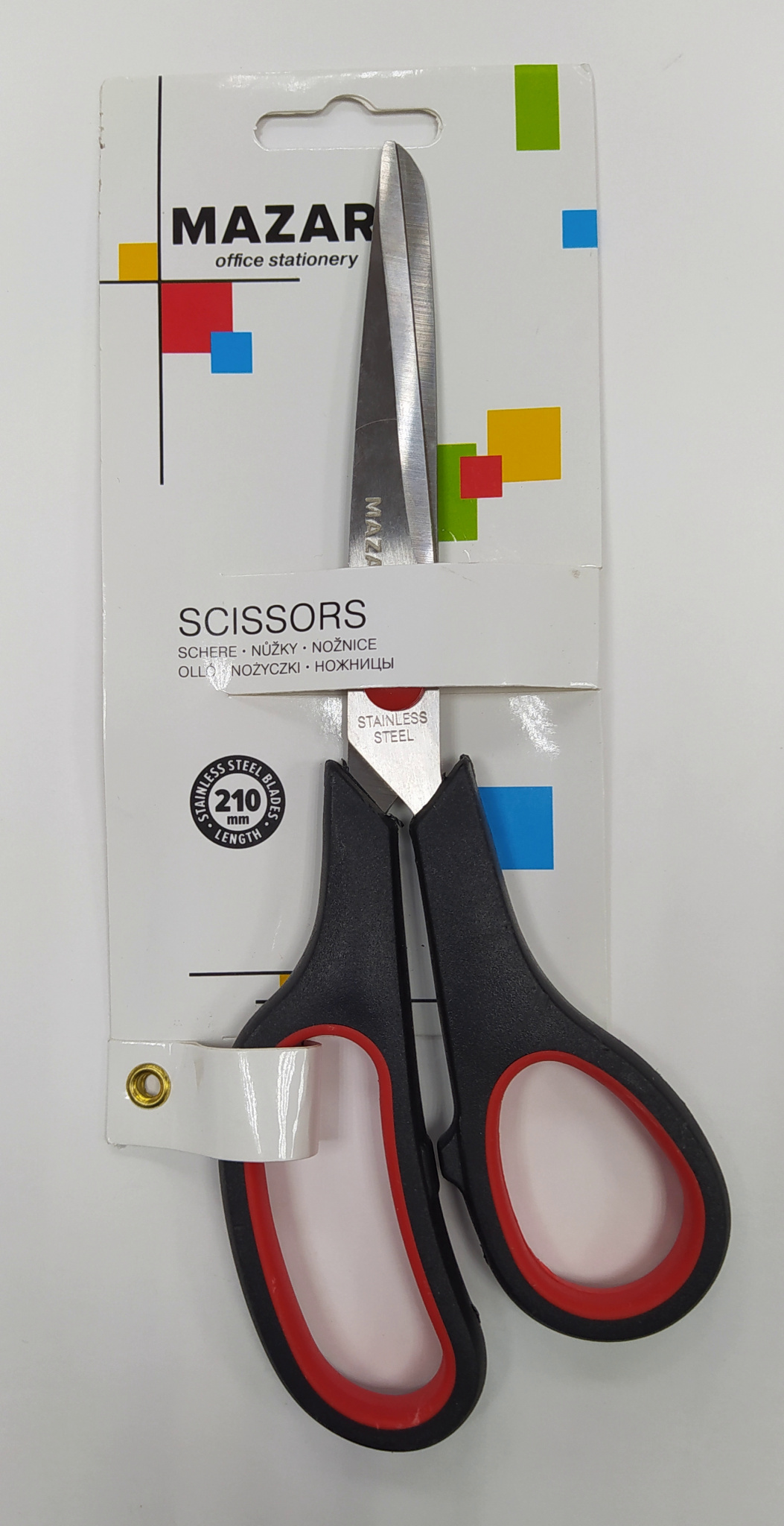 Ножницы SCISSORS 210мм (с рез.вставками)М5604