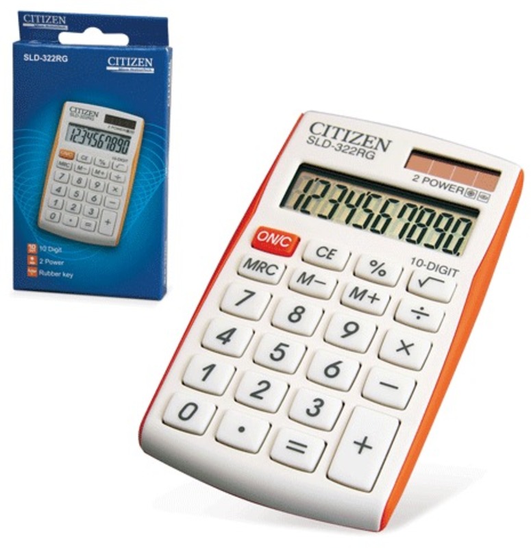 Калькулятор CITIZEN 322- SLC-322ВК,RG 8-10разрядов,карманный