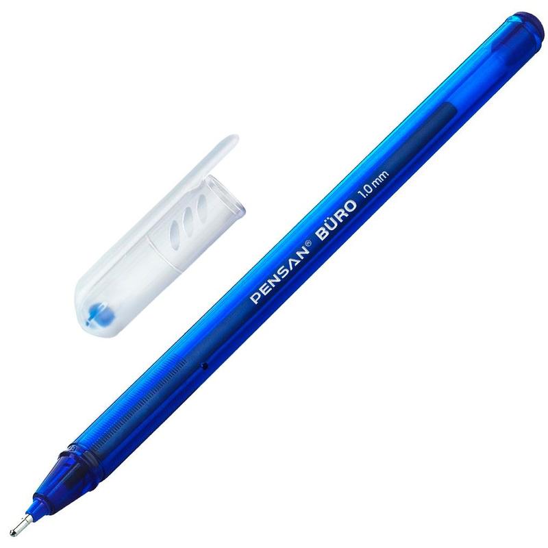 Ручка шариковая PENSAN Buro 1мм,синяя 2270