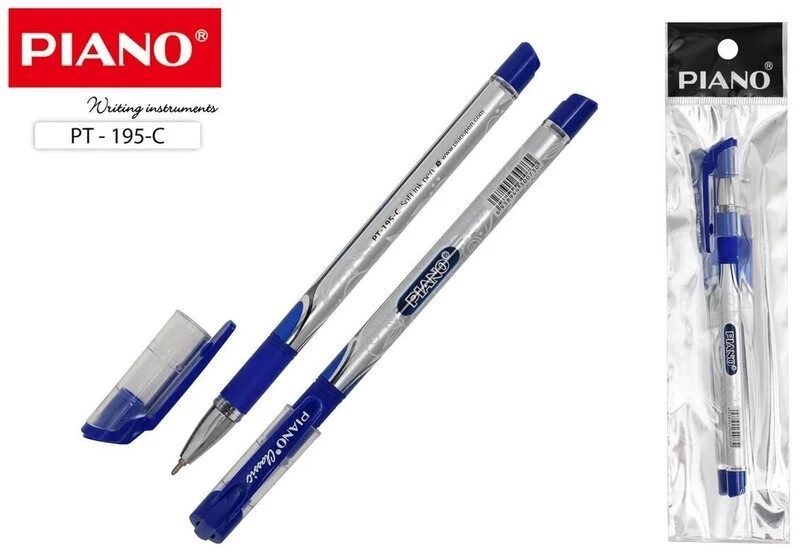 Ручка маслянная PIANO PТ-195 Classic 0,5мм синяя 