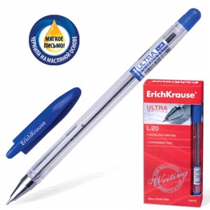 Ручка шариковая ERICH KRAUSE Ultra L-20 0.7мм,синяя 