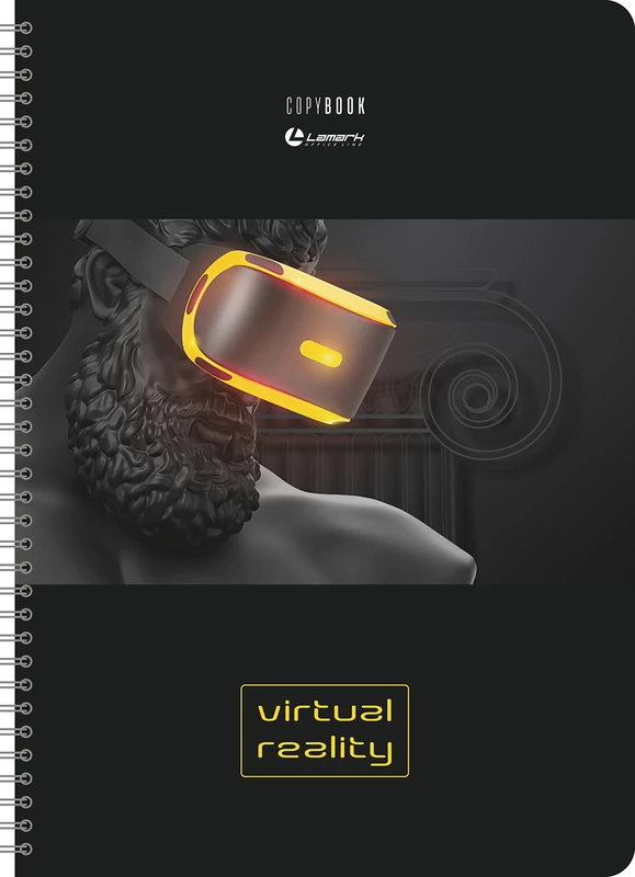 Тетрадь А4,Virtual Reality №2 на греб.,80 л, клетка, карт.обл. soft touch
