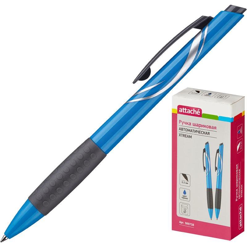 Ручка шариковая  ATTASHE Xtreme авт синий