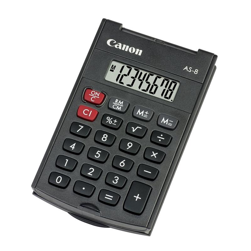 Калькулятор CANON AS-8 8 разрядов с крышкой