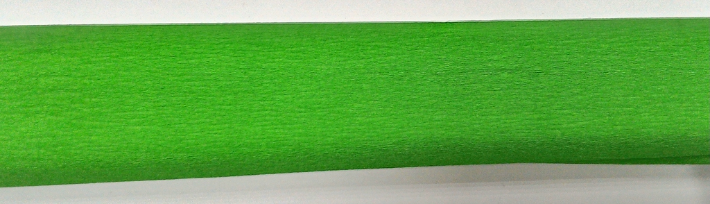Цветная бумага гофрированная 50*250см. 32г/м светло-зеленая 140