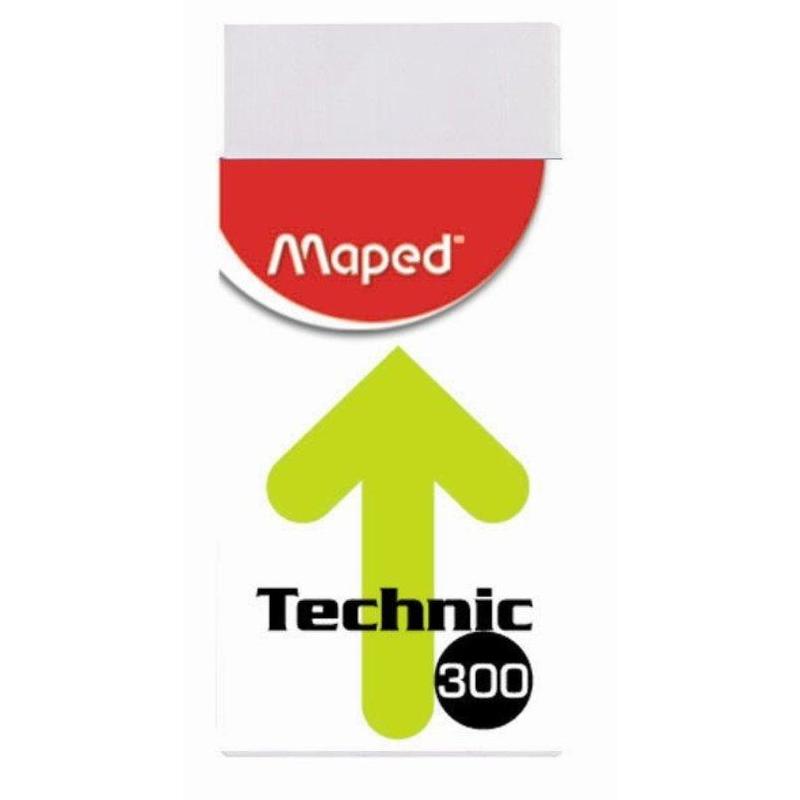 Ластик MAPED Technic 300 Mini с формулой "без грязи"малый,в картонном футляре