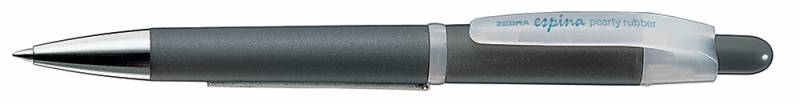 Ручка шариковая ZEBRA ESPINA 300 автоматическая,корпус серый,черная