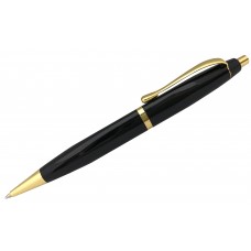 Ручка шариковая подарочная LAMARK автоматическая,корпус чёрный,клип золото,синяя 0,7мм