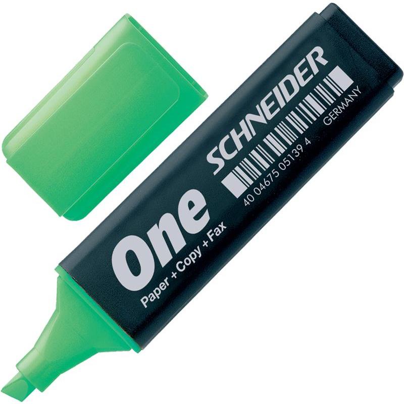 Маркер выделитель SCHNEIDER ONE зеленый 1-5 мм