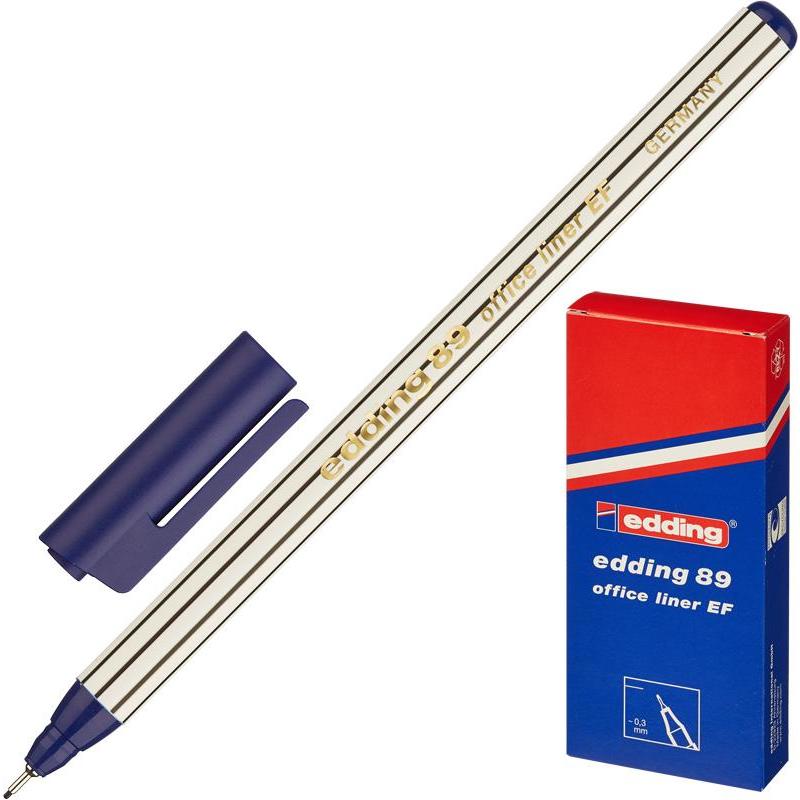 Ручка капиллярная EDDING E-89 0,3мм.,синяя