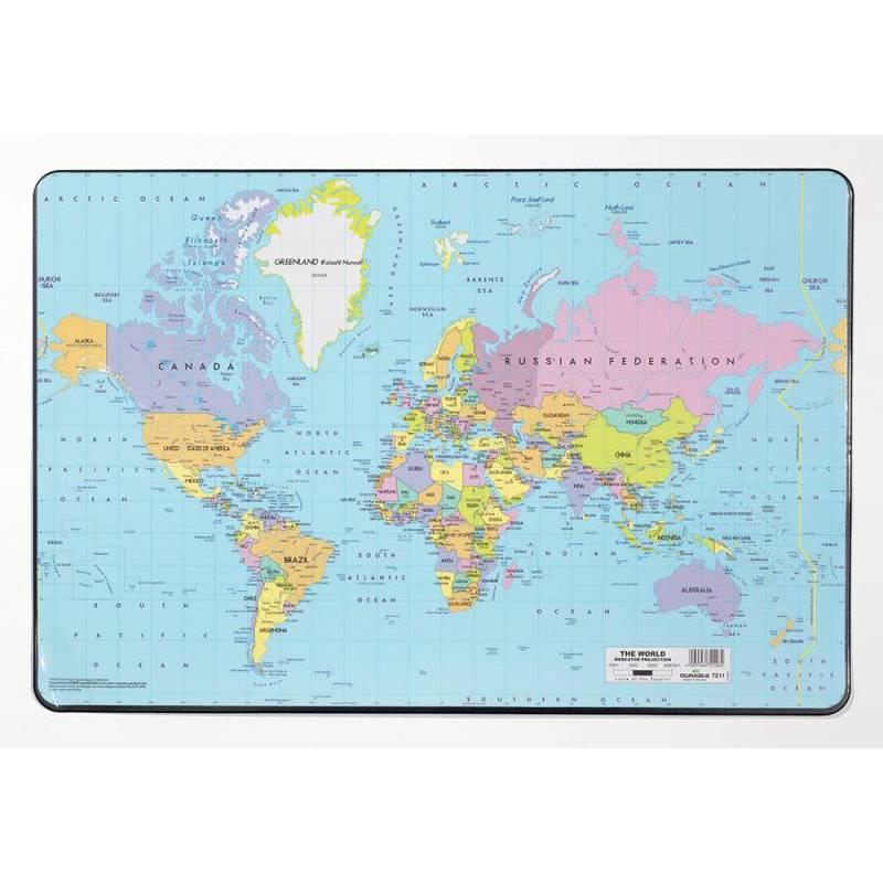 Настольное покрытие DURABLE 40*60см "Карта мира"