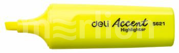 Маркер выделитель DELI Delight 1-5мм,скошенный,желтый