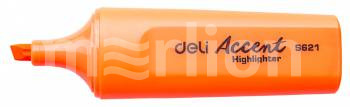 Маркер выделитель DELI Delight 1-5мм,скошенный,оранжевый
