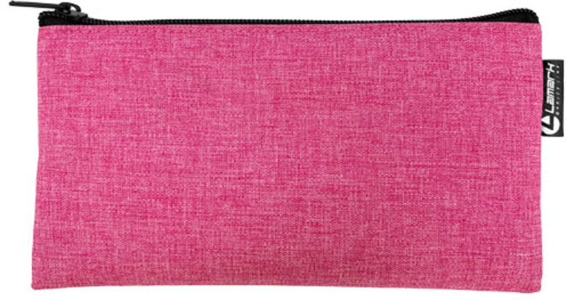 Пенал косметичка 1 отдел LAMARK 110*210,плоский,розовый
