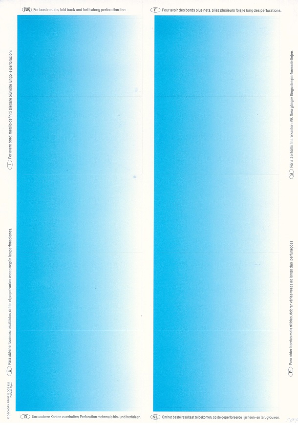 Бумага для визиток 185гр/м Синий градиент