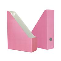 Лоток вертикальный  картон ATTACHE Selection Flamingo 75мм,розовый
