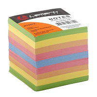 Блок для записей LAMARK 90*90мм 900л, цветной,термоусадка