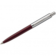 Ручка шариковая LUXOR Star 1мм,автоматическая,корпус бордовый/хром 