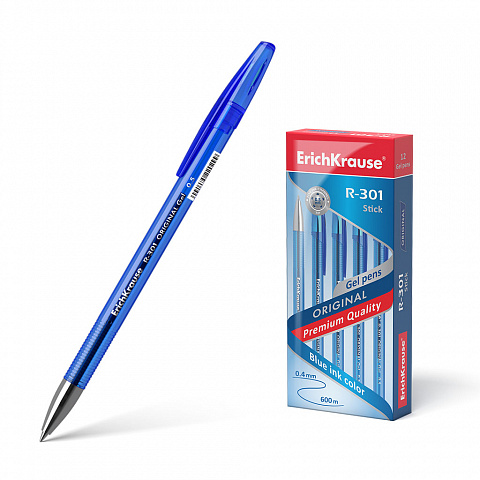 Ручка гелевая ERICH KRAUSE R-301 синяя