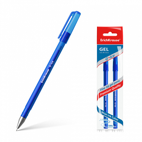 Ручка гелевая ERICH KRAUSE G-Ice 0,4мм,синяя