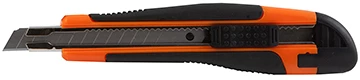 Нож канцелярский LAMARK 9мм ,(мет. оплетка,+2 зап.лезвия) 200