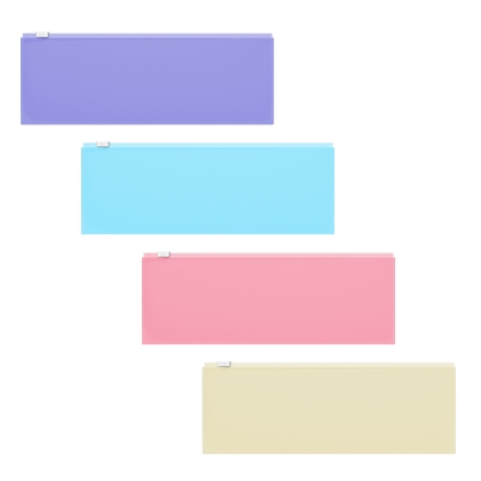 Папка на молнии 190х70мм ERICH KRAUSE Diagonal Pastel,непрозрачный, ассорти