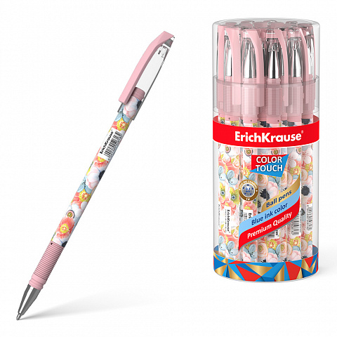 Ручка шариковая ErichKrause® ColorTouch®Flower CocktaiL ,синяя