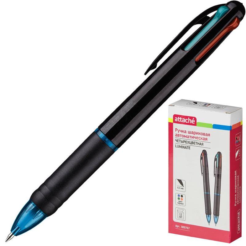 Ручка шариковая  ATTASHE Luminate  (4 цвета)