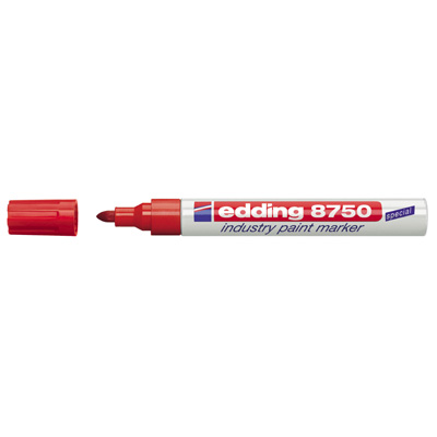 Маркер промышленный EDDING Е-8750 красный