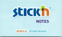 Липкий блок НOPAX 76*127 100л голубой 