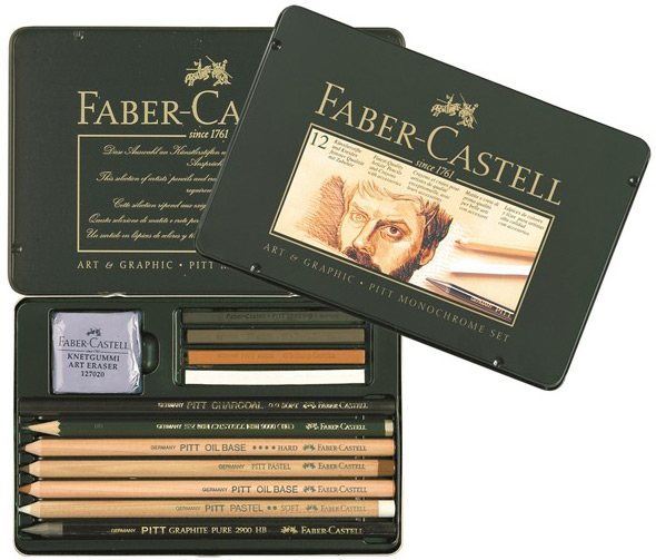 Набор FABER CASTELL 12 предметов :графит ,уголь 112960