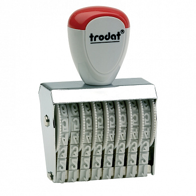 Штамп TRODAT нумератор ленточный 8разр.,7мм 1578