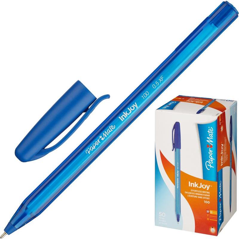 Ручка шариковая PAPER MATE InkJoy 0.4мм,трехгранный корпус,оранж