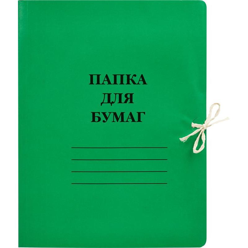 Папка с завязкой картонная 320г/м2,немелованная
