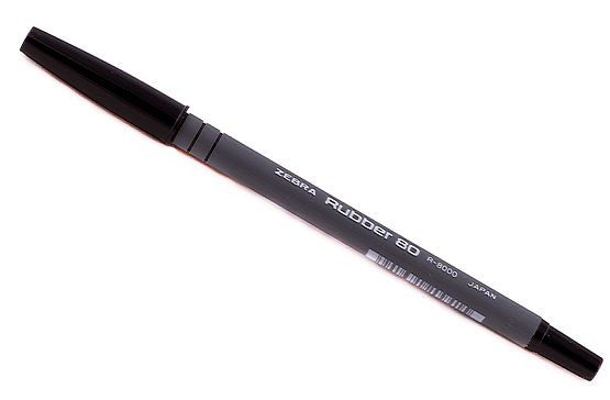Ручка шариковая ZEBRA RUBBER 80 чёрная