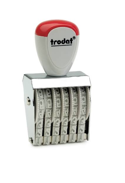 Штамп TRODAT нумератор ленточный 6разр.,5мм 1556