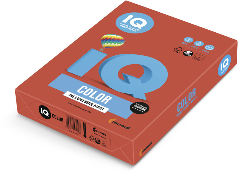 Бумага ксероксная 500л. IQ color А4 80гр/м красный коралл